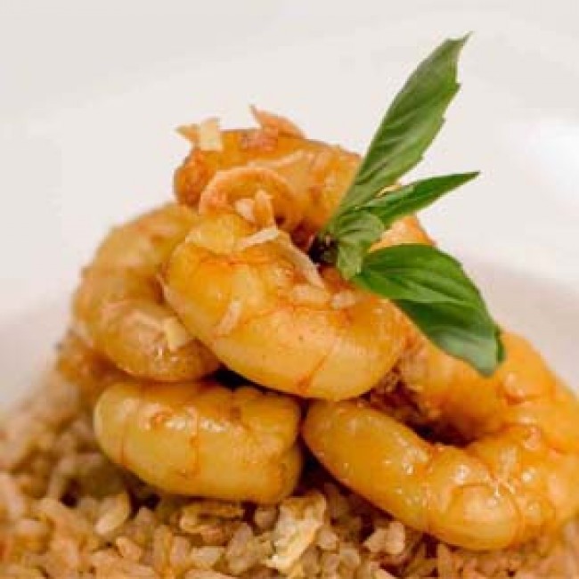 Spicy Basil Shrimp