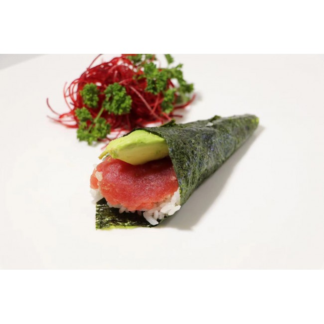 123. Tuna Avocado Hand Roll (1pc)