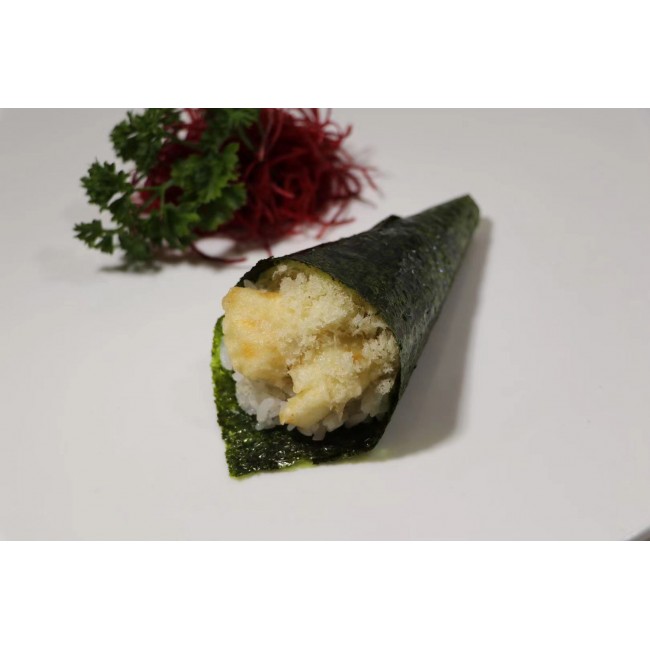 126. Spicy White Tuna Tempura Hand Roll (1pc)