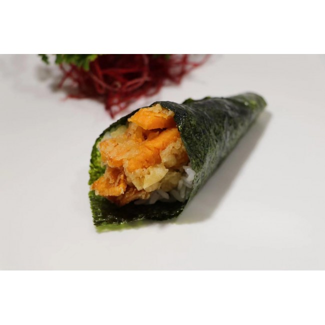 111. Yam Tempura Hand Roll (1pc)