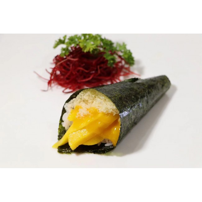 114. Crispy Mango Hand Roll (1pc)