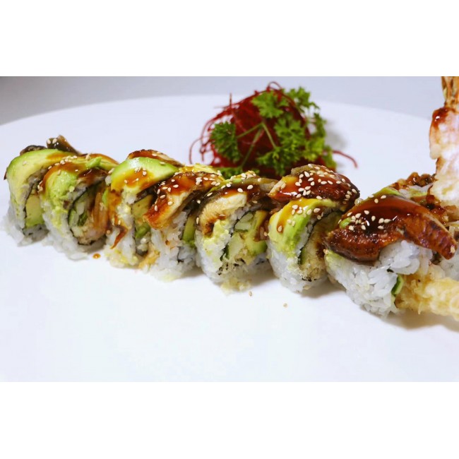 144. Black Dragon Roll (8pcs)