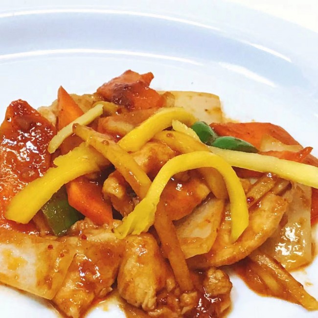 176. Sauteed Chicken with Fresh Mango