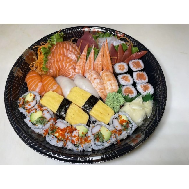 9A. Assorted Sashimi Sushi and Maki (34pcs)