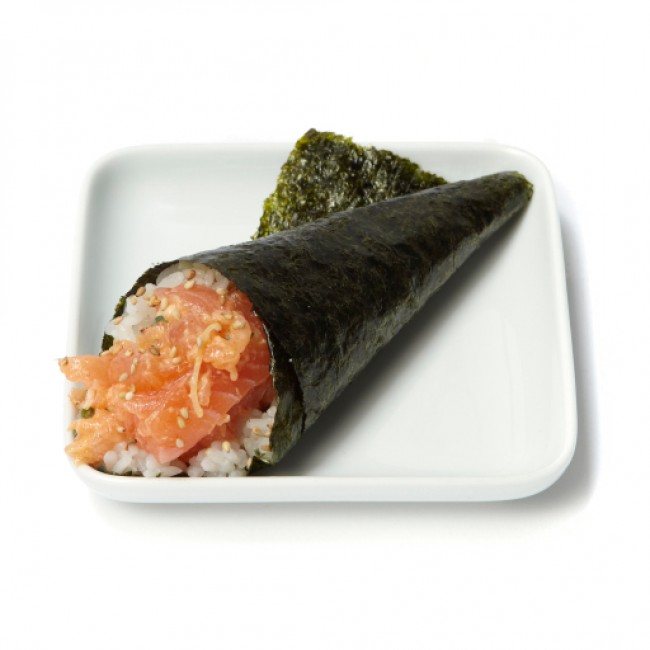 Spicy Salmon Crispy Hand Roll (1pc)