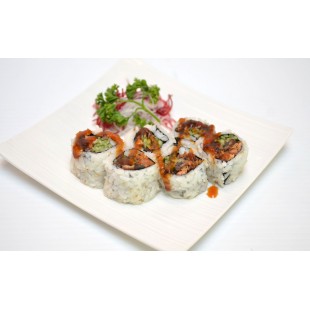 H6. Salmon Skin Maki (6pcs)