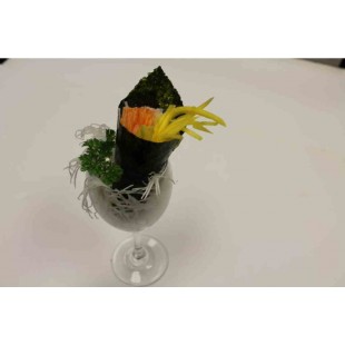 H106. Mango Crab Meat Hand Roll (1pc)