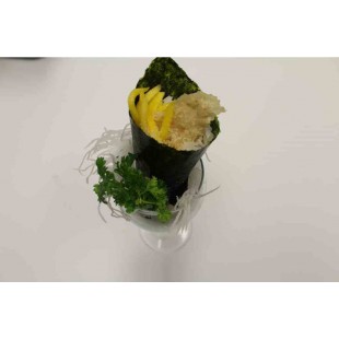 H113. Mango Shrimp Hand Roll (1pc)