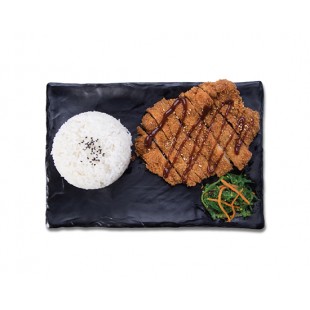 D07. Deep Fried Pork Cutlet On Rice (炸猪扒蓋飯 돈까스덮밥)