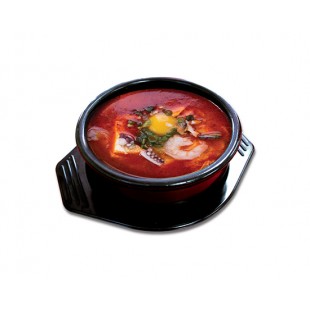 S08. Seafood Soon Tofu Soup (辣海鮮純豆腐湯 해물순두부찌개)