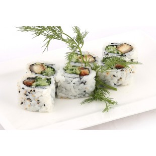 114. BBQ Eel Cucumber Roll (6pcs)