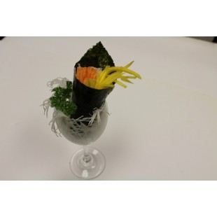 109. Mango Crab Meat Hand Roll (1pc)