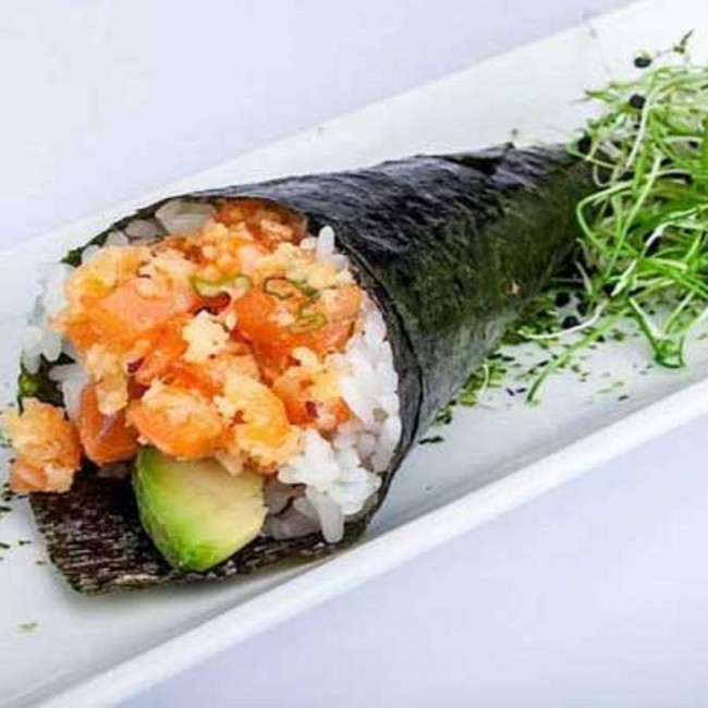 Spicy Salmon Hand Roll