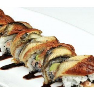 60. Black Dragon Roll (8pcs)