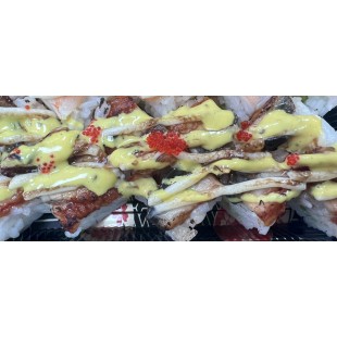 6. BBQ Eel Pressed Sushi (6pcs)