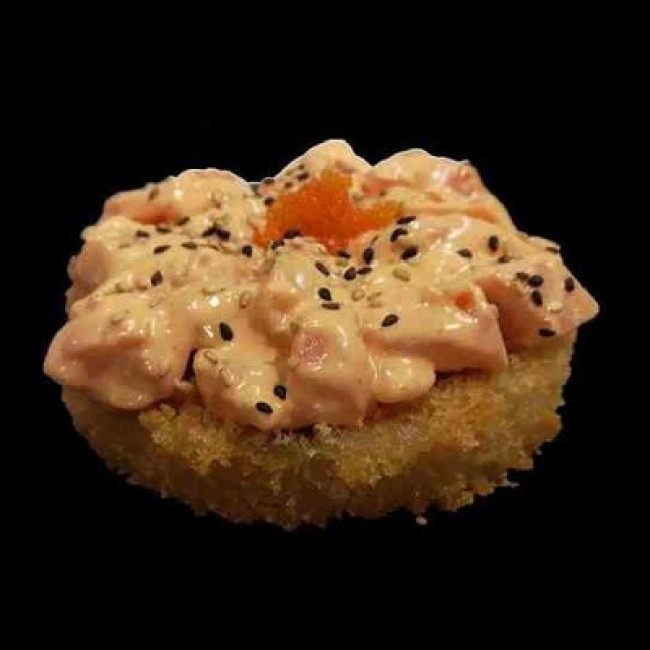 Spicy Salmon Sushi Pizza