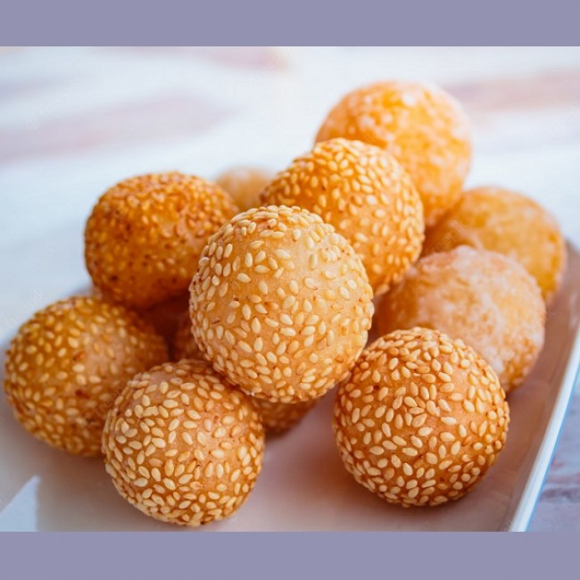 5. Deep Fried Sesame Balls (12pcs)