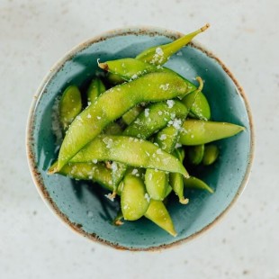 1. Edamame with Salt