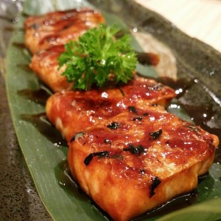 12. Teriyaki Grilled Salmon Belly